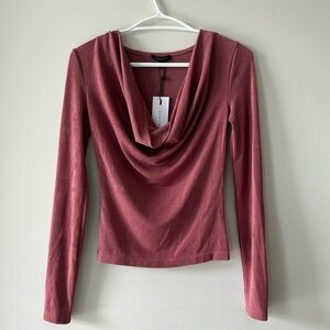 Dynamite cowl neck slinky top